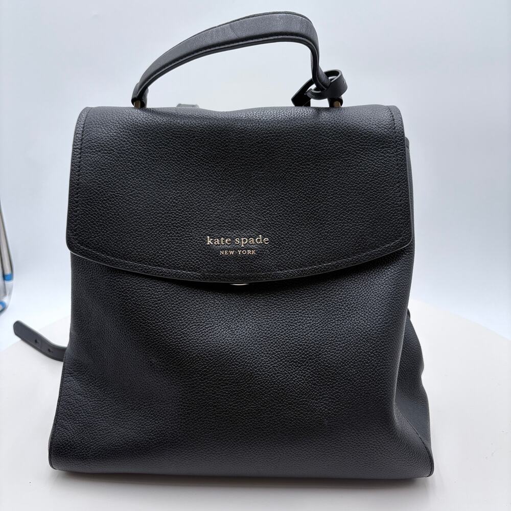 kate spade Black Leather Top-Handle Shoulder Bag - Picture 1 of 6